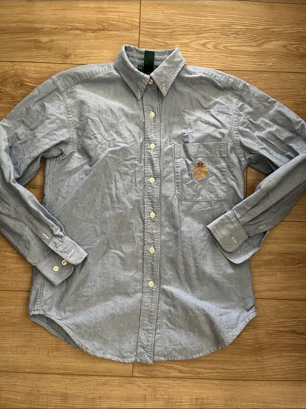 Vintage Lauren Ralph Lauren embroidered crest button up shirt